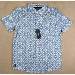 William Murray Small Mens Shirt Button Up Tie One On S/S NWT $85 42" Chest